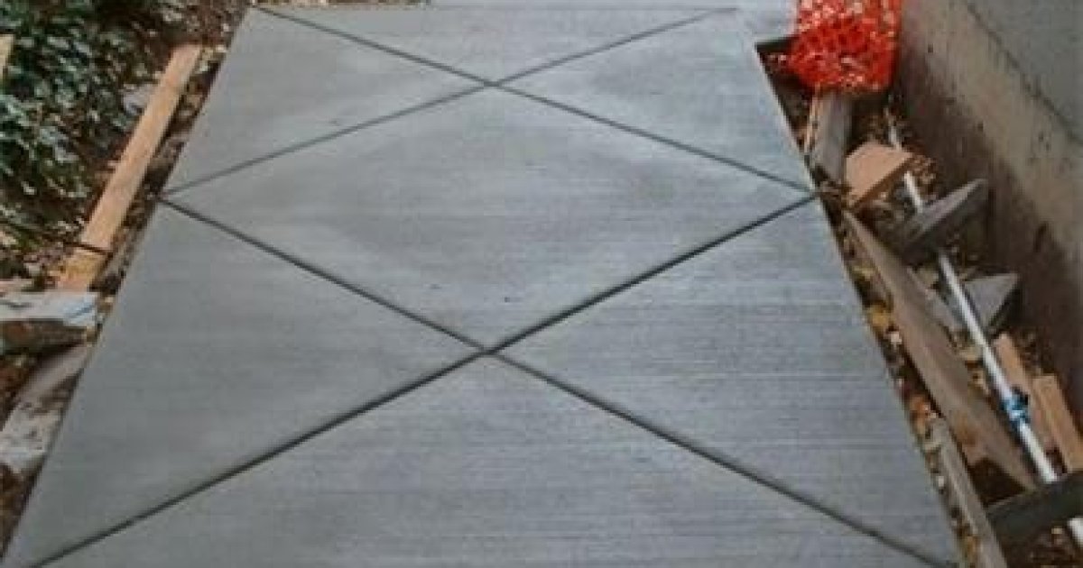 Diamond Pattern Concrete Walkway Design Inspiration | Builders Designer